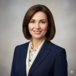 Профессиональный портрет русского бизнесмена, уверенный взгляд, мягкий фон, студийное освещение.